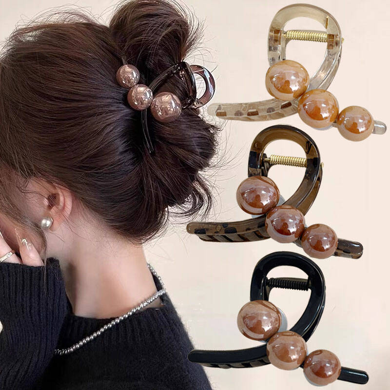 Vintage Fashion Ornaments - Korean Pearl Cross Hair Claws Crabs