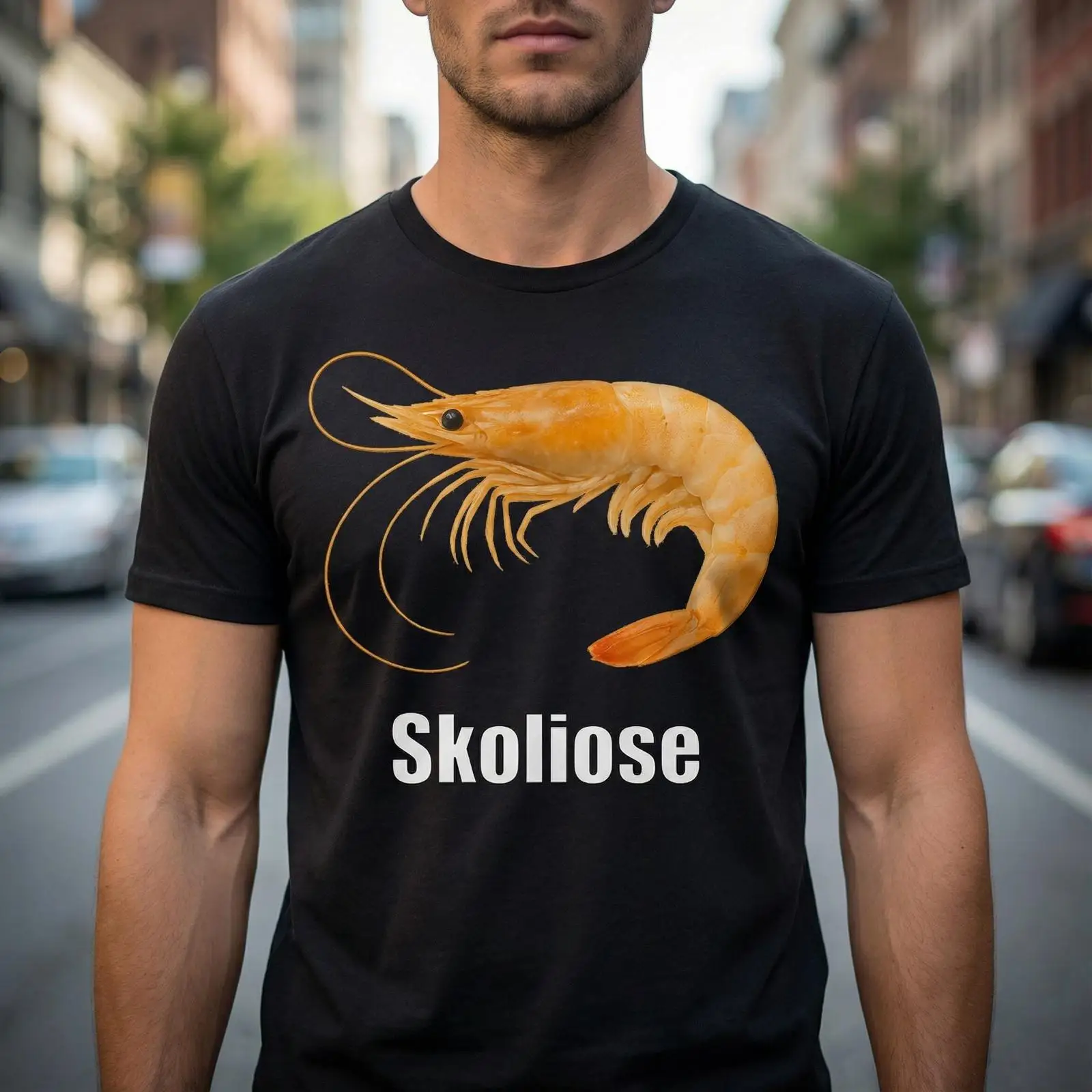 Vintage Fashion Gen Z - Shrimp Scoliosis T Shirt Dark Humor