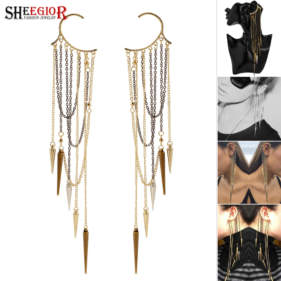 Vintage Fashion Ornaments - 1piece Vintage Ear Hook Clip Earrings