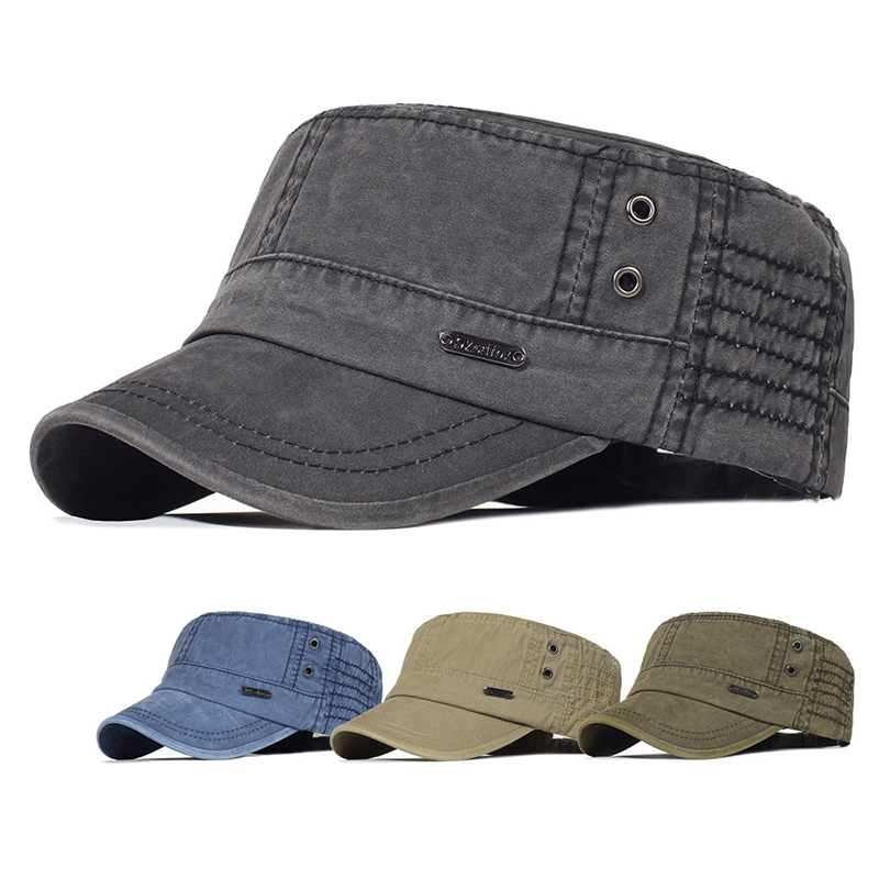 Vintage Fashion Hats - Unisex Four Seasons Washed Cotton Flat