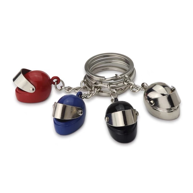 Vintage Fashion Ornaments - Creative Mini Motorcycle Helmet Keychain Vintage