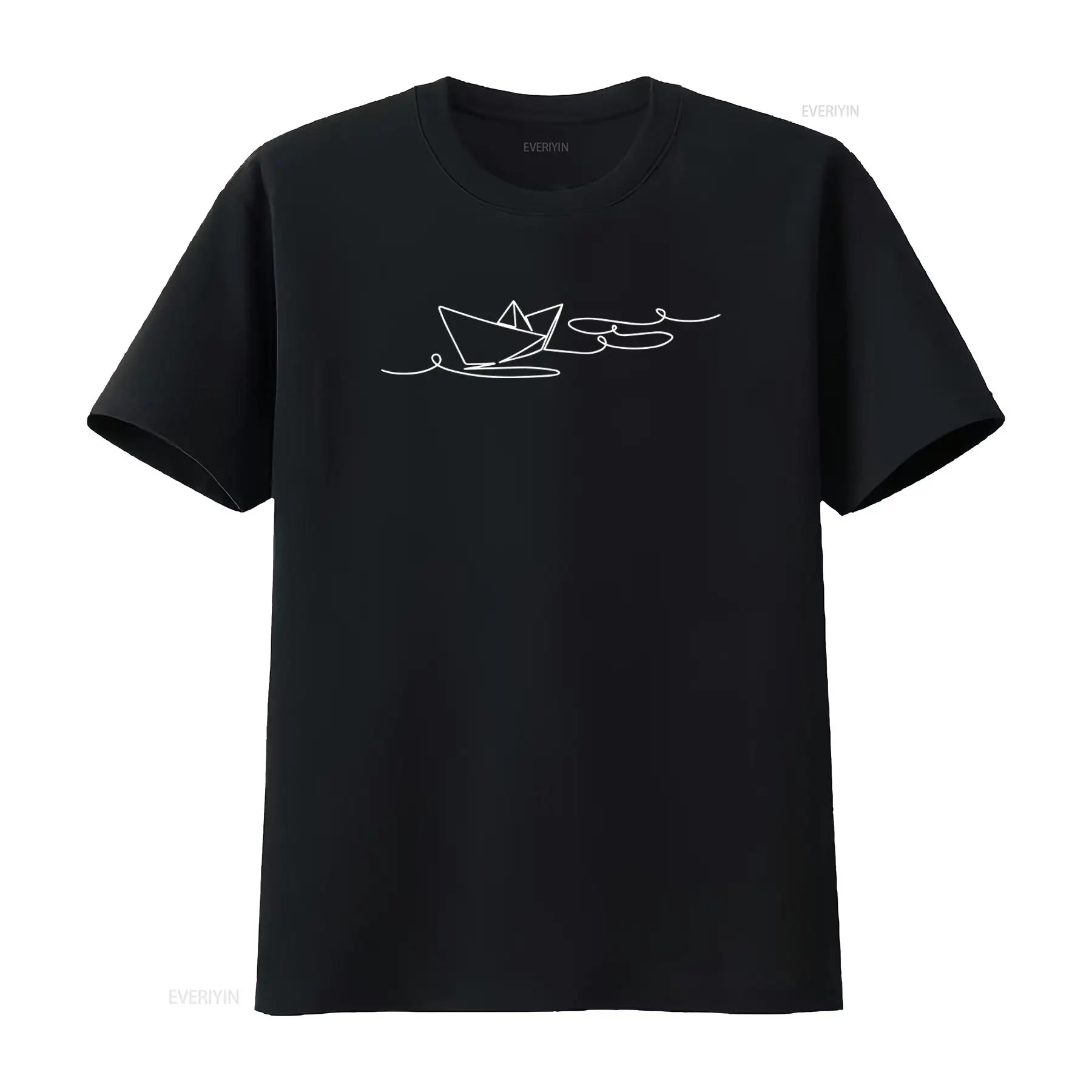 Vintage Fashion Knitwear - Mens Fashion T Shirt with Boat