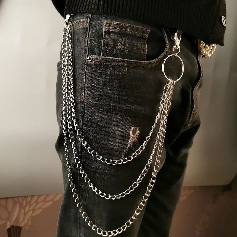 Vintage Fashion Guild - Layer Metal Belt Chain Punk Hook