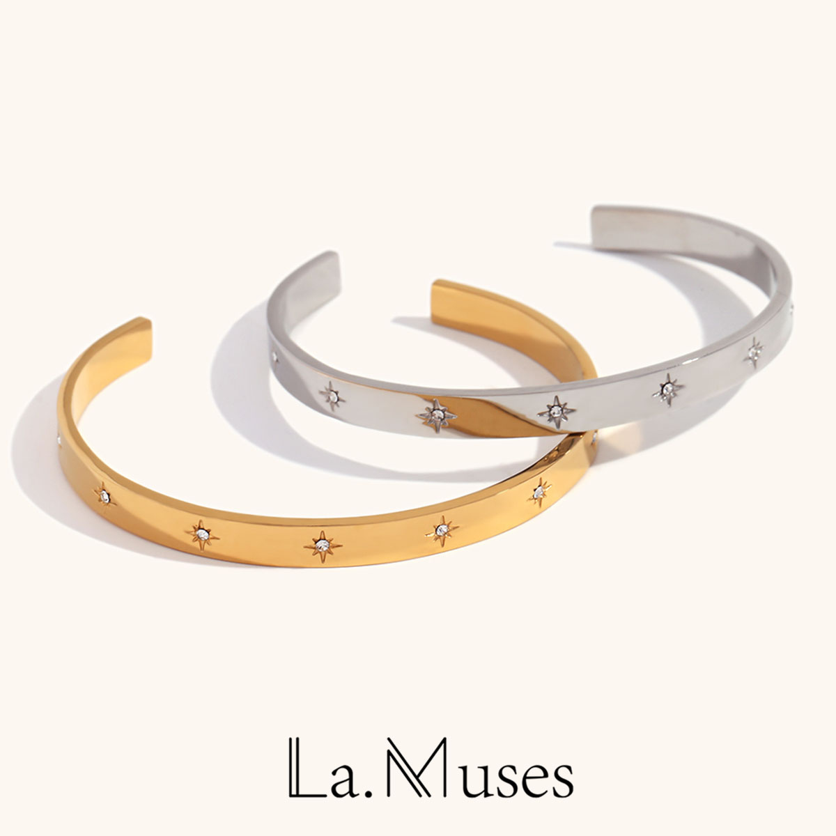 Vintage Fashion La - La. Muses Retro And Minimalist Octagonal