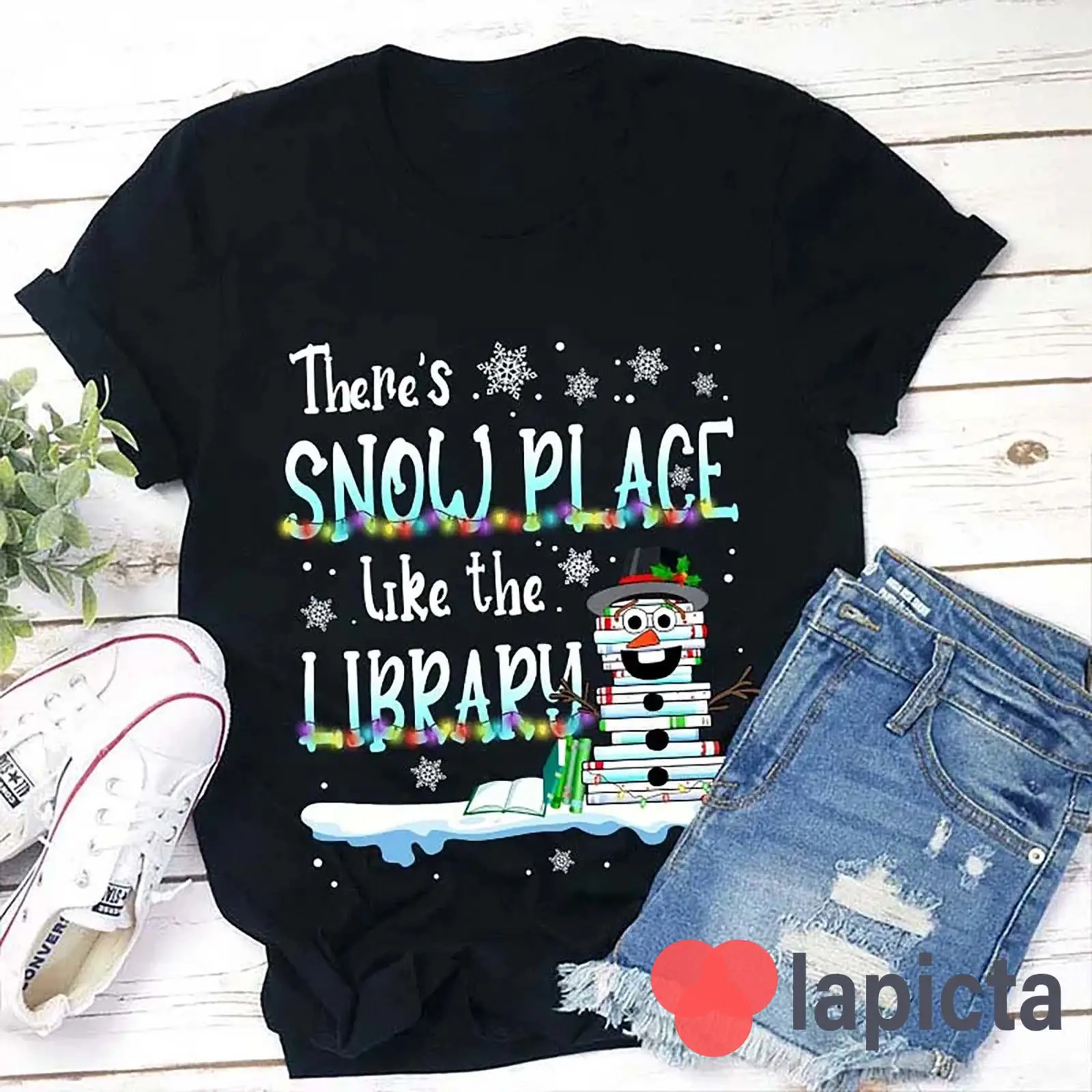 Vintage Fashion Library - There's Snow Place Like The Library