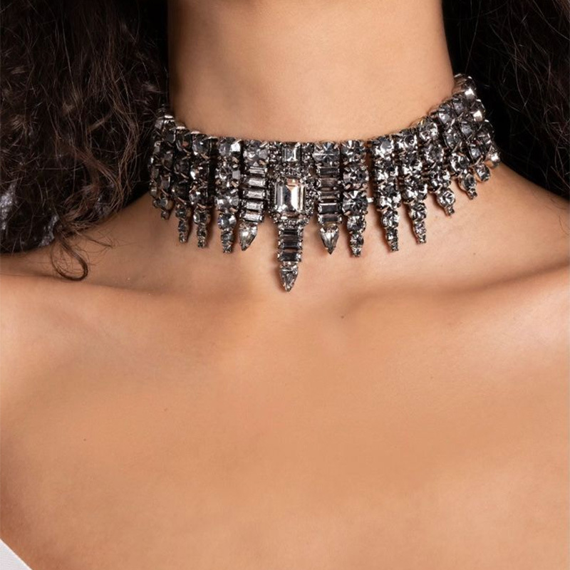 Vintage Fashion Queen - Luxury Rhinestones Geometric Multiple Rows Tassels