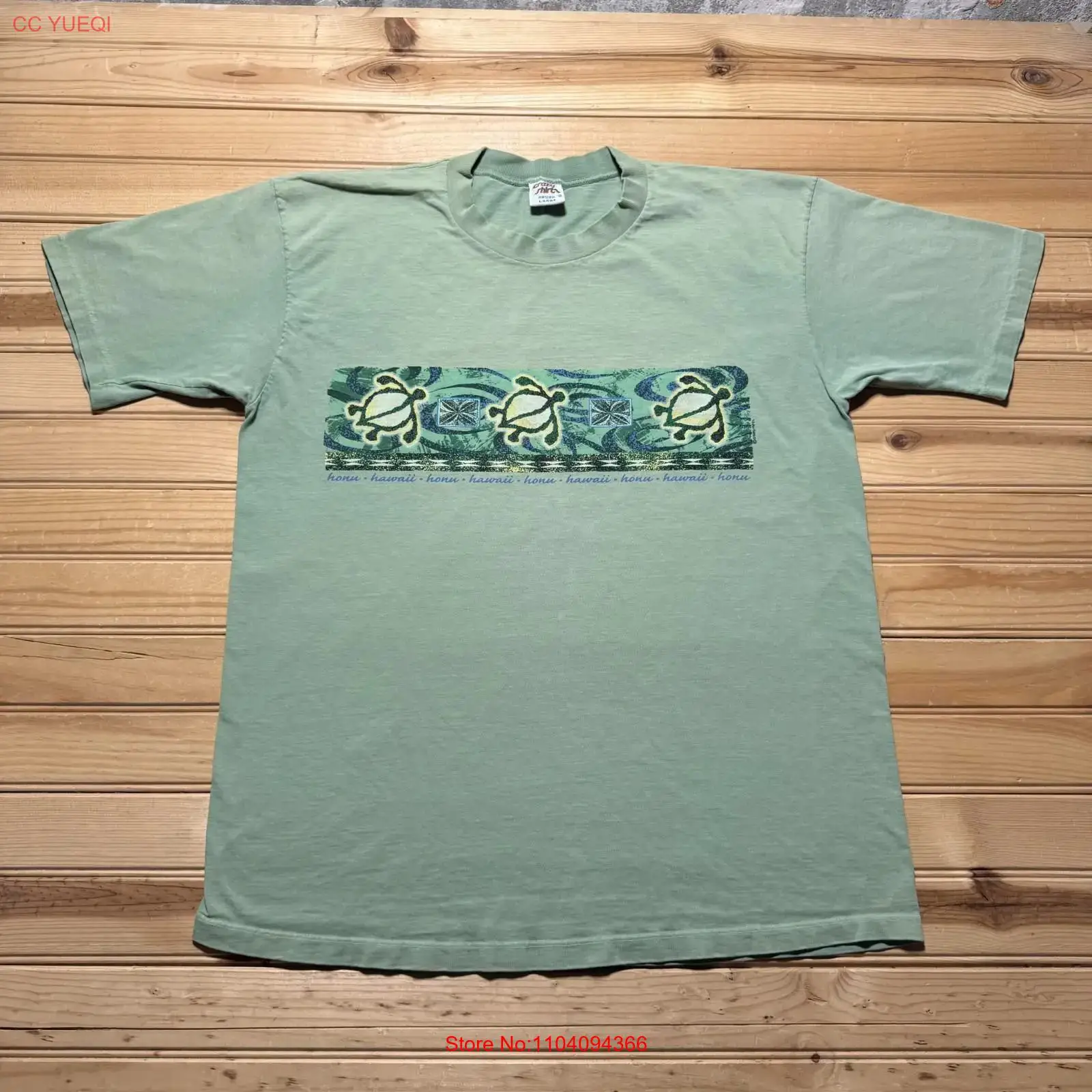 Turtleneck Knit 90S - Vintage 90s Hawaii Honu Sea Turtle