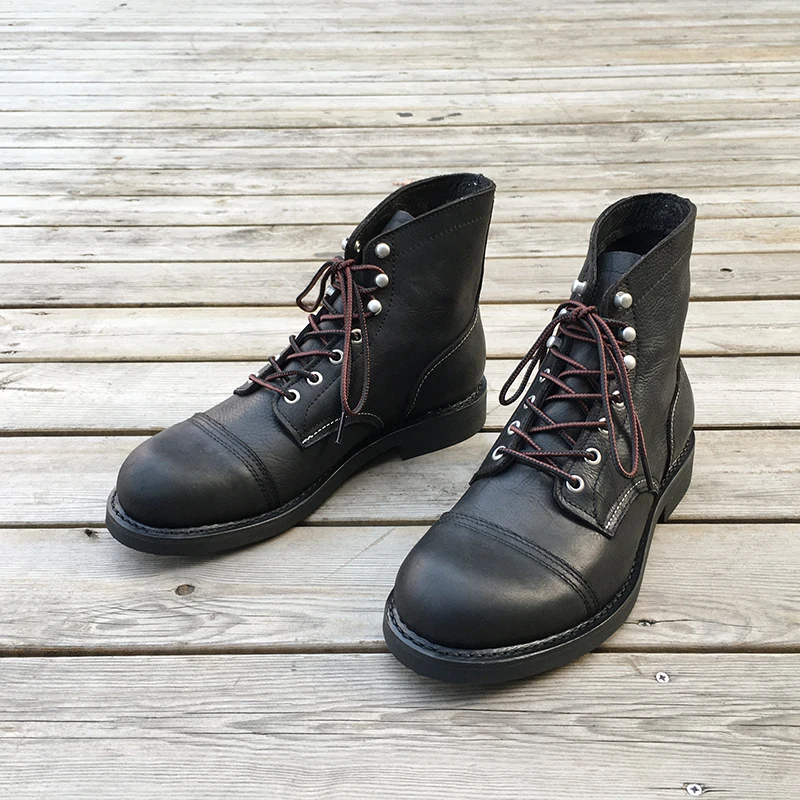 Vintage Fashion Boots - New Men Shoes Luxury Brand Vintage