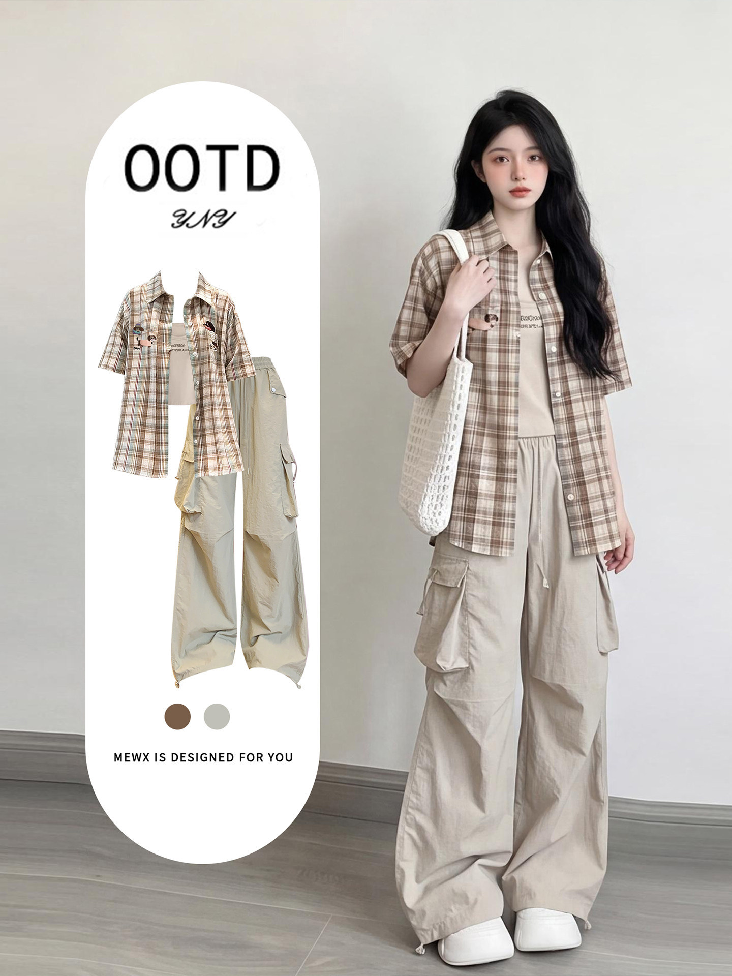 Vintage Fashion Outfit - Summer Vintage Women's Slim Fit Shirt