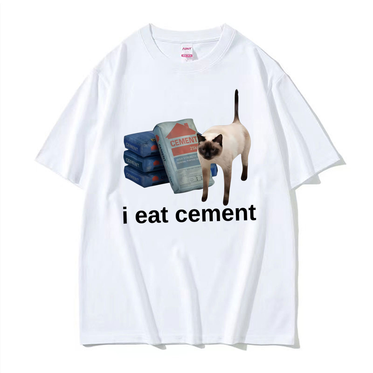 Funny I Eat Cement Cat Meme We - огляд і ціна Vintage Fashion Gen Z