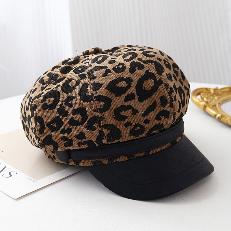 Retro Leopard Print Wide Brim  - огляд і ціна Vintage Fashion Hats
