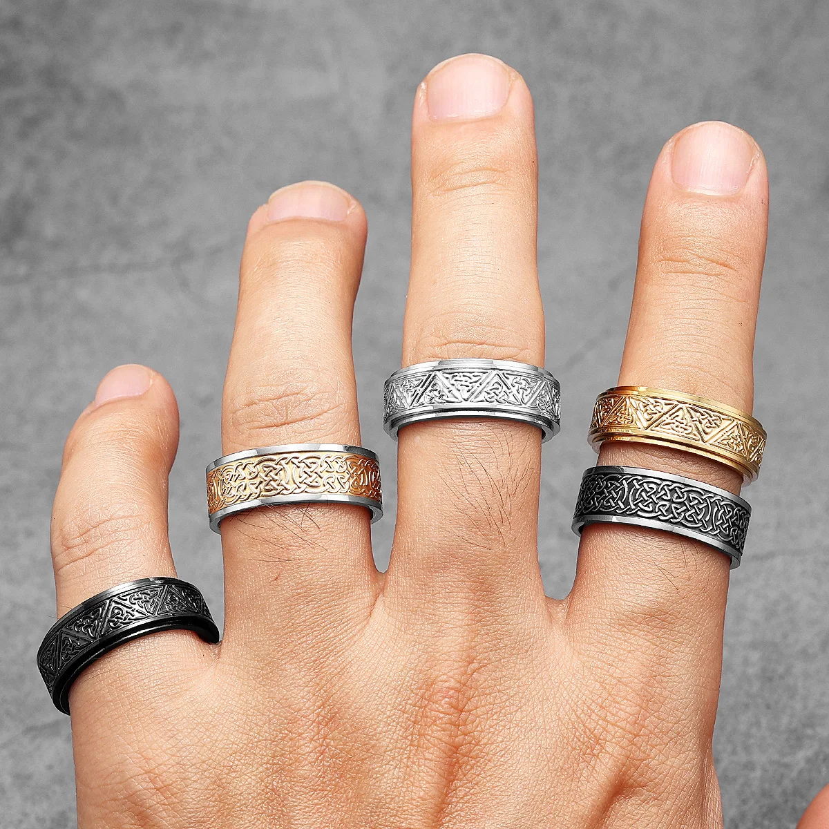 Viking Celtic Knot Men Rings S - огляд і ціна Vintage Fashion Newtown