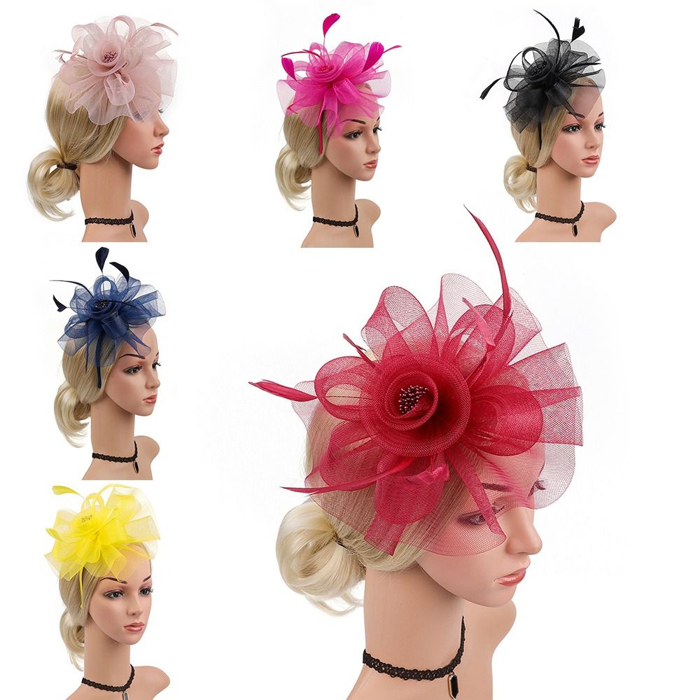 Feathers Ribbon Fascinator Hat - огляд і ціна Vintage Fashion Hats