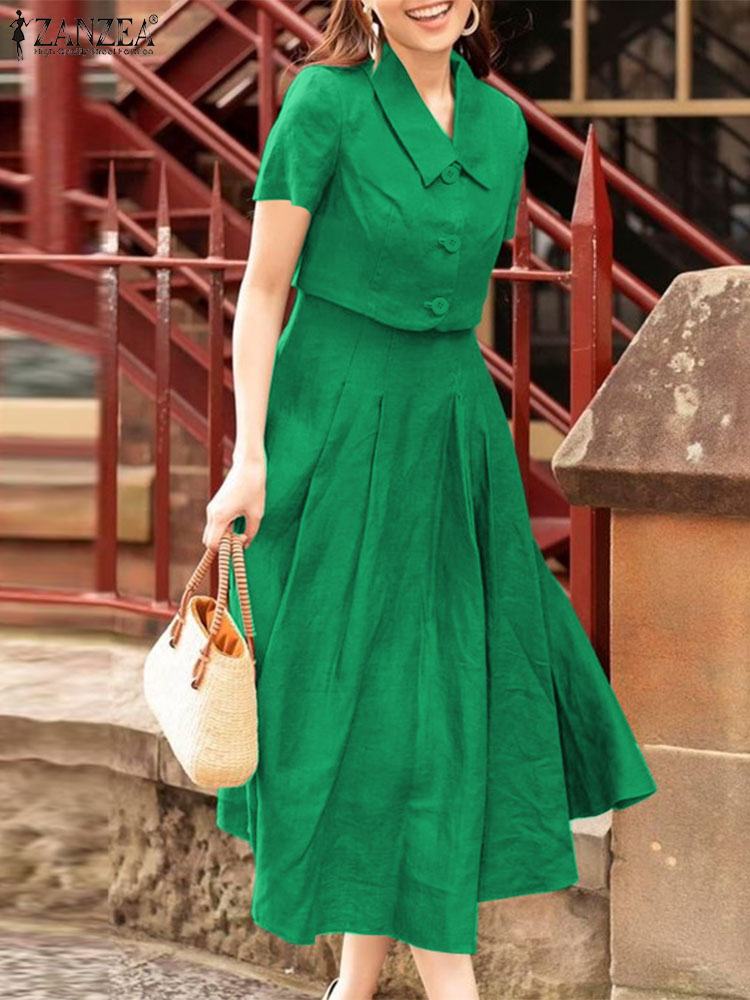 ZANZEA Women Two Piece Sets 20 - огляд і ціна Vintage Fashion Outfit