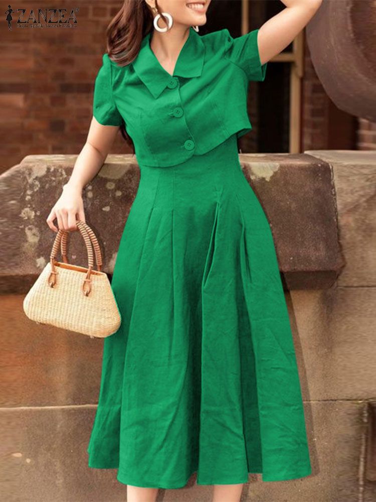 ZANZEA Women Two Piece Sets 20 - огляд і ціна Vintage Fashion Outfit