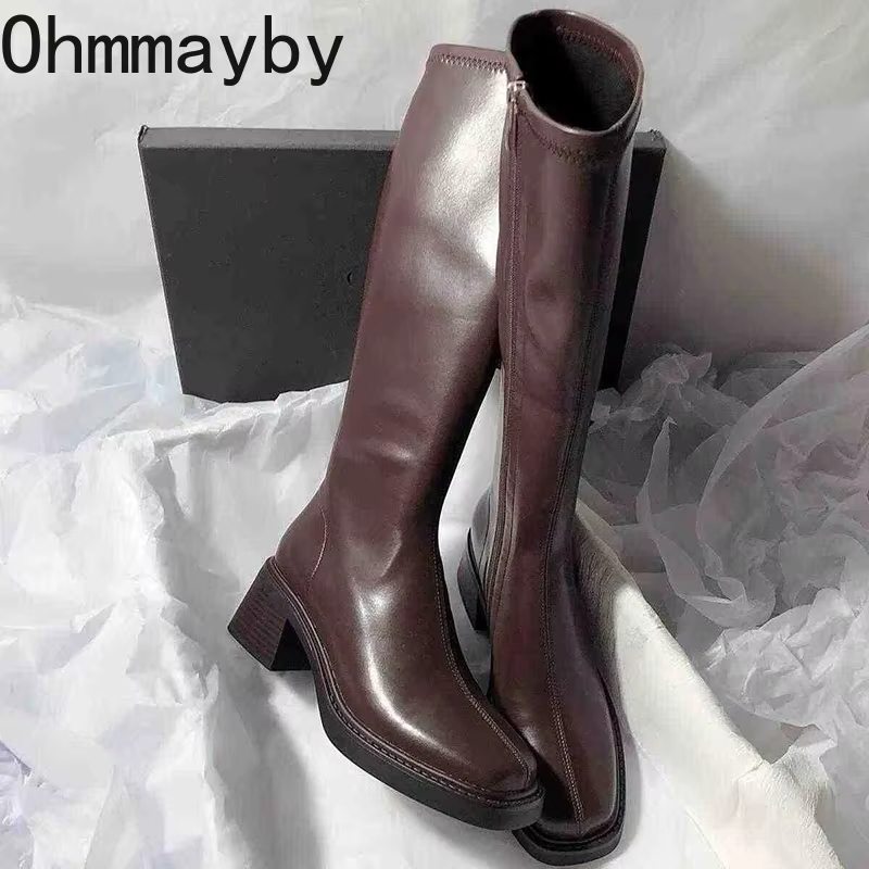Vintage Thick Heel Women Knee  - огляд і ціна Vintage Fashion Boots