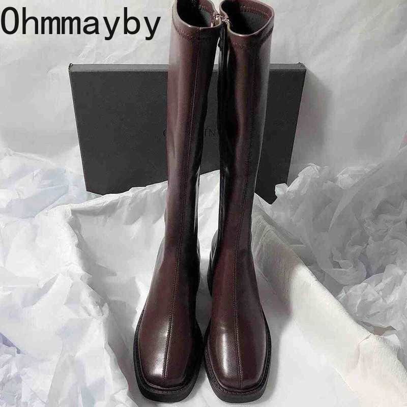 Vintage Thick Heel Women Knee  - огляд і ціна Vintage Fashion Boots