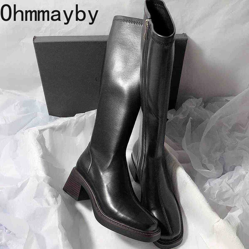 Vintage Thick Heel Women Knee  - огляд і ціна Vintage Fashion Boots