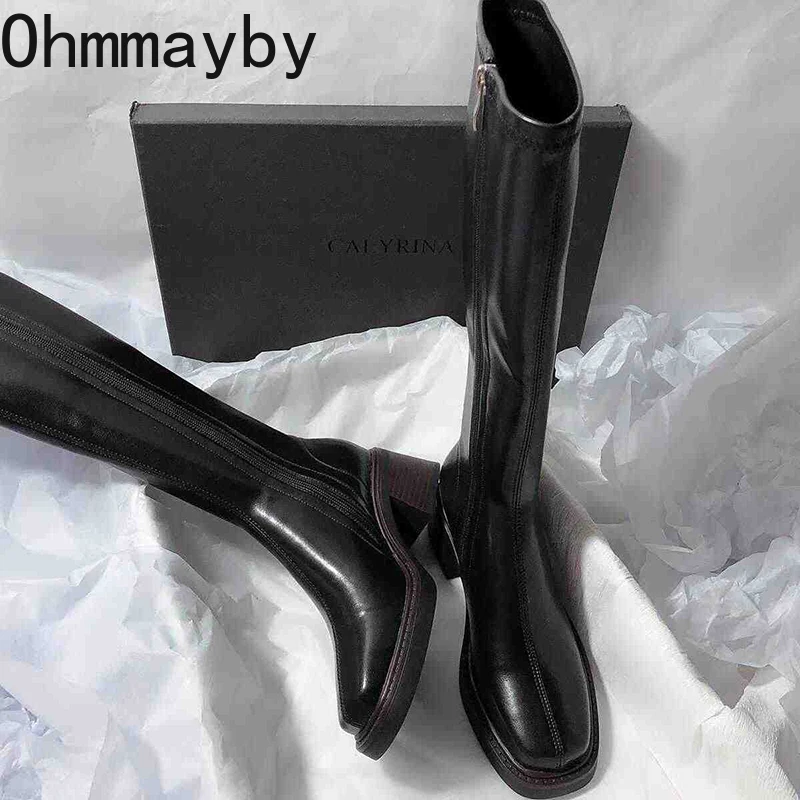 Vintage Thick Heel Women Knee  - огляд і ціна Vintage Fashion Boots