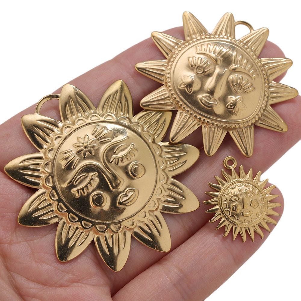 5pcs PVD Gold Charms Stainless - огляд і ціна Vintage Fashion Earrings