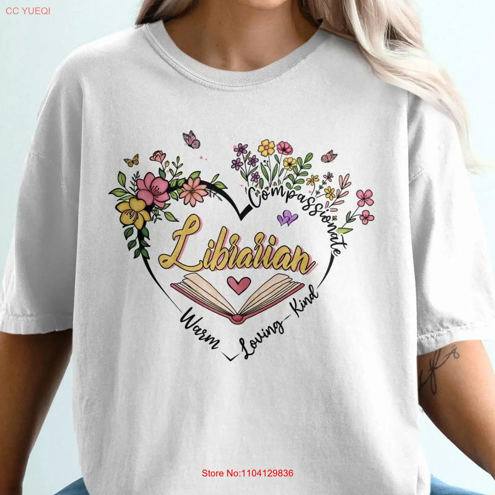 Librarian T Shirt Library Love - огляд і ціна Vintage Fashion Library