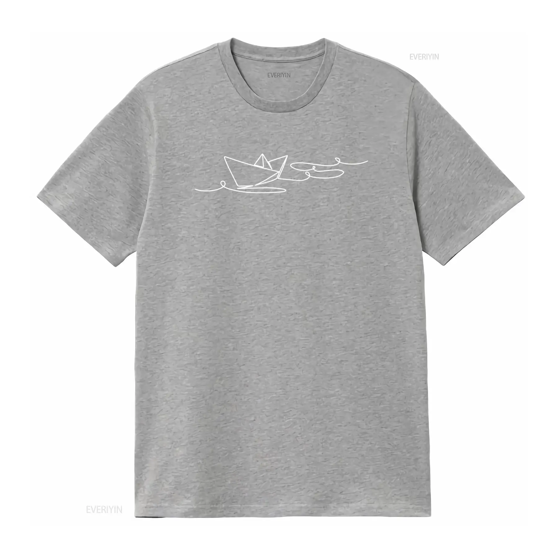 Mens Fashion T Shirt with Boat - огляд і ціна Vintage Fashion Knitwear
