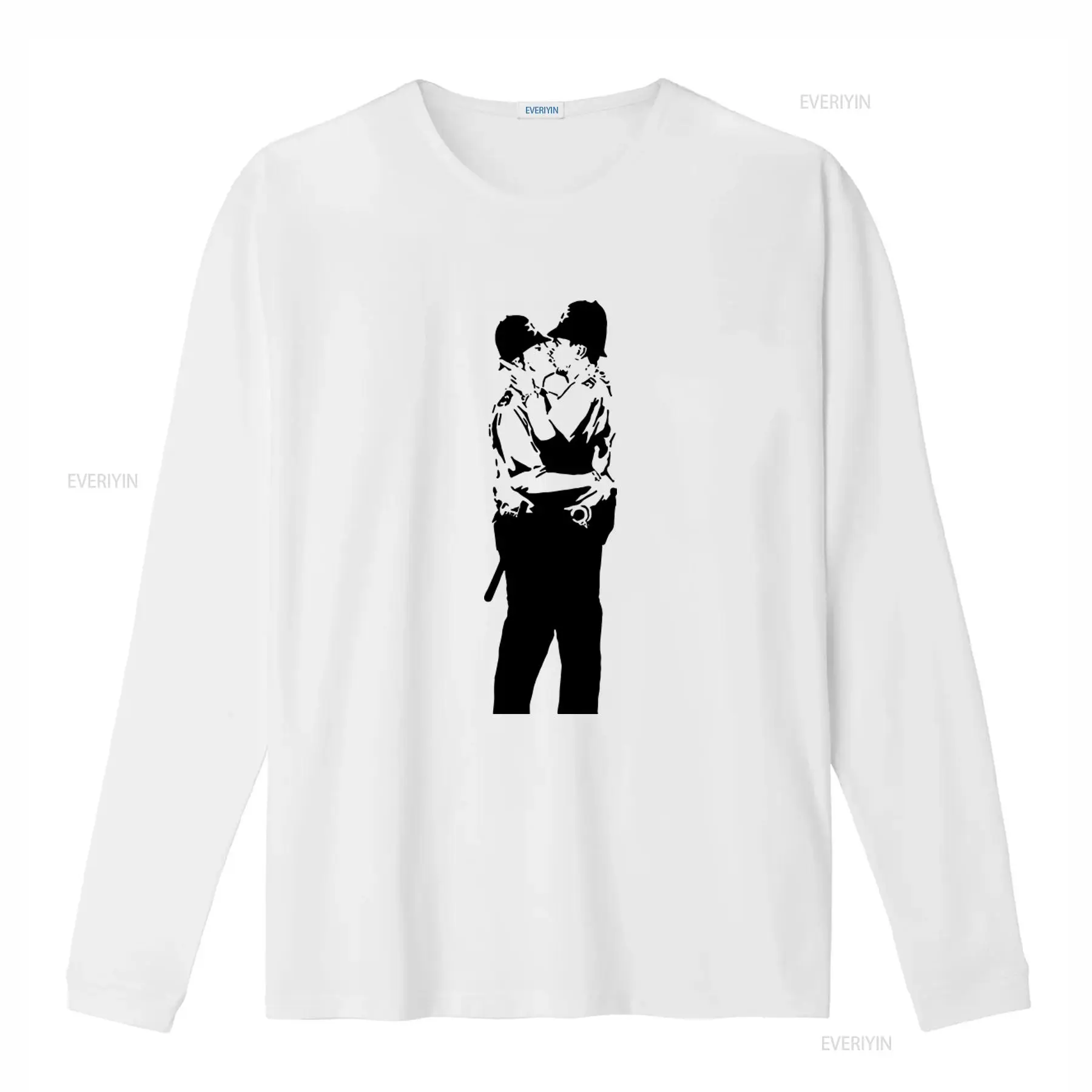 Banksy Kissing Coppers Print M - огляд і ціна Vintage Fashion Knitwear