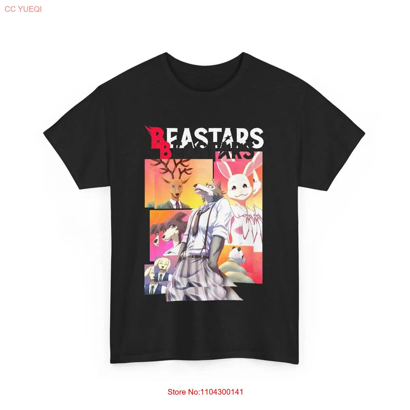 Anime Beastars Legoshi Black T - огляд і ціна Vintage Fashion Knitwear