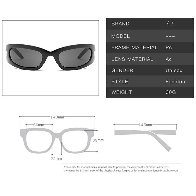 Resin Y2K Glasses Tiktok Lense - огляд і ціна Vintage Fashion Tiktok