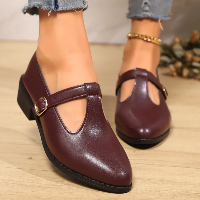 2025 Spring T-Strap Thick Heel - огляд і ціна Vintage Fashion Rome
