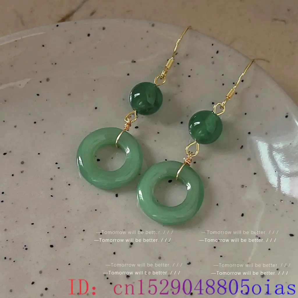 Green Real Jade Ring Earrings  - огляд і ціна Vintage Fashion Guild
