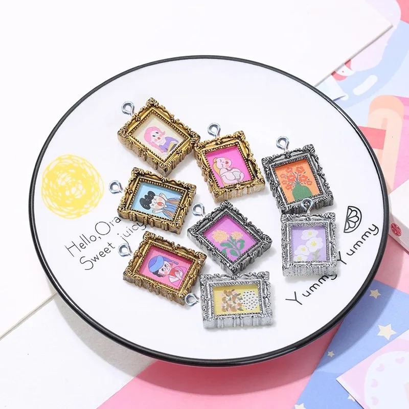 10Pcs Flatback Cabochon Vintag - огляд і ціна Vintage Fashion Earrings