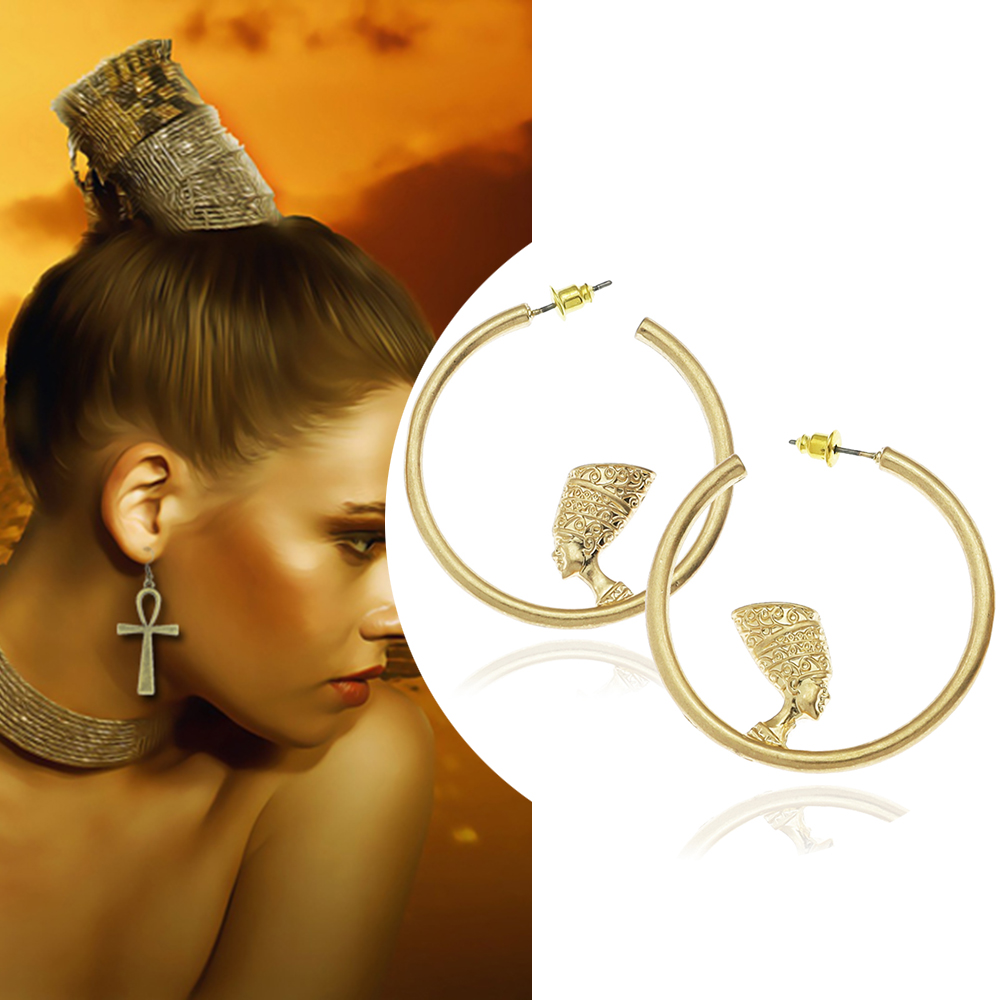 Vintage Gold Color Women Earri - огляд і ціна Vintage Fashion Queen