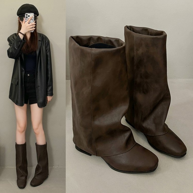 2026 New Square Head Vintage F - огляд і ціна Vintage Fashion Boots