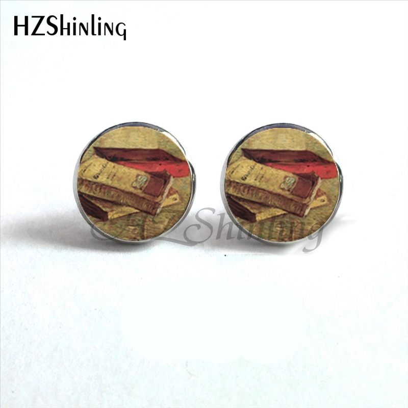 NES-00101  Library Book Earrin - огляд і ціна Vintage Fashion Library