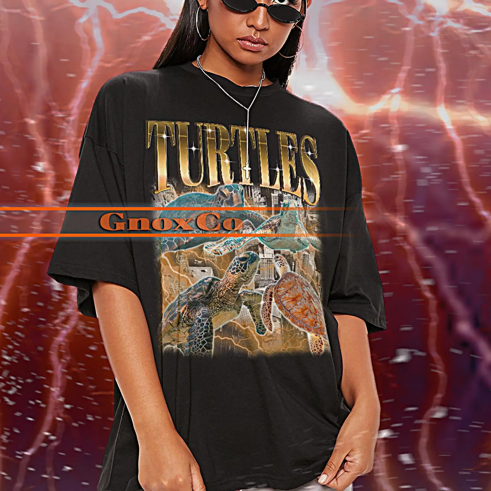 Vintage Turtles 90s Retro T Sh - огляд і ціна Turtleneck Knit 90S