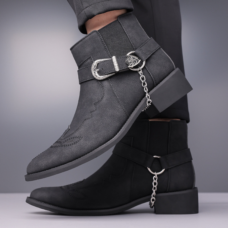 Fashion New Brand Retro Men's  - огляд і ціна Vintage Fashion Boots