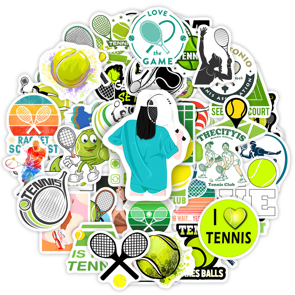 Tennis Theme Lovers Sticekrs D - огляд і ціна Vintage Fashion Magazines