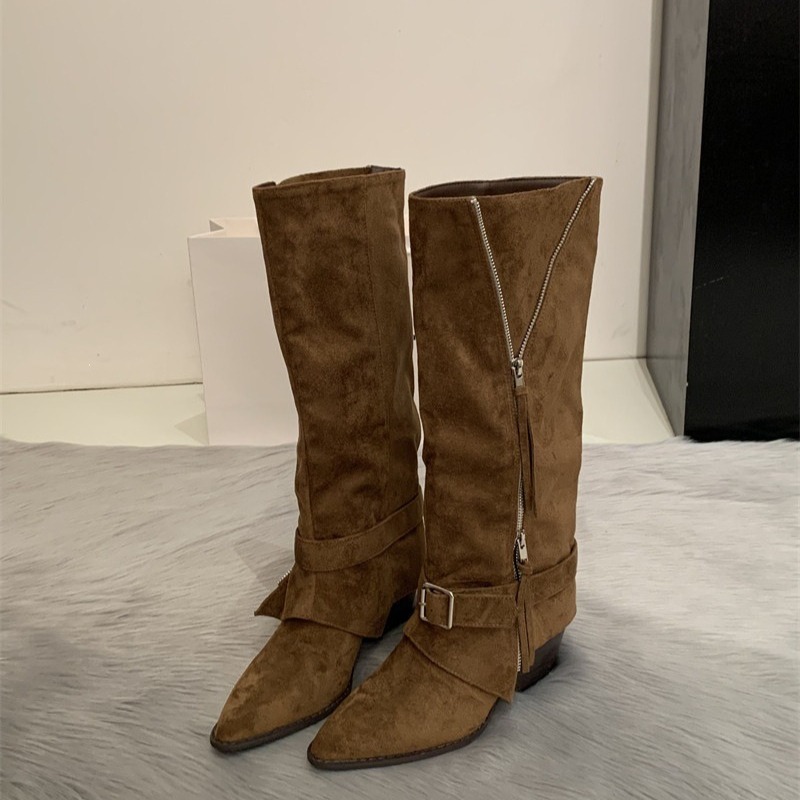 Women's Boots Vintage Suede Le - огляд і ціна Vintage Fashion Boots