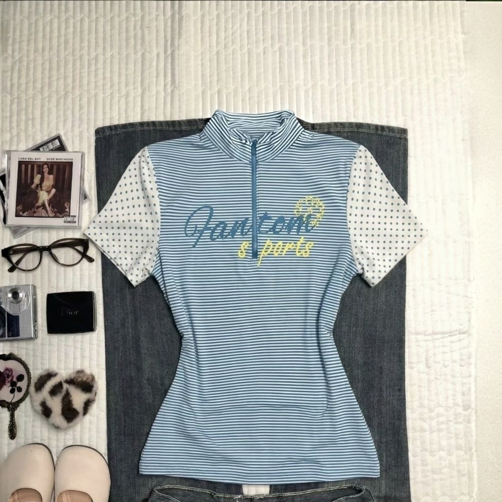 Punk T-shirt Goth Vintage Y2k  - огляд і ціна Turtleneck Knit 90S
