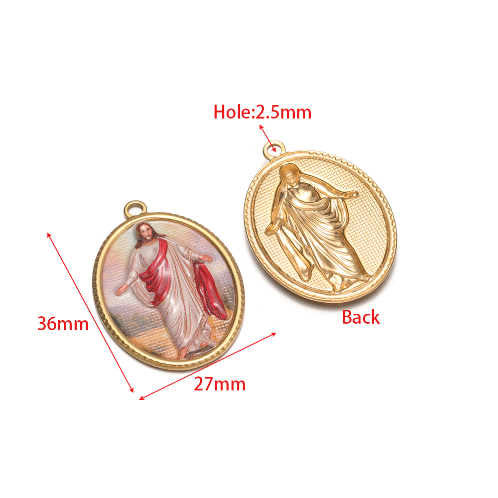 4Pcs Stainless Steel Oval Reli - огляд і ціна Vintage Fashion Earrings