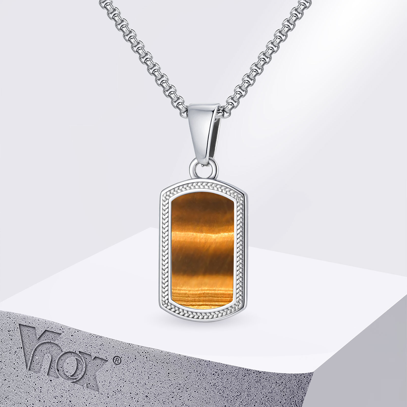 Vnox Stainless Steel Tiger Eye - огляд і ціна Vintage Fashion Labels