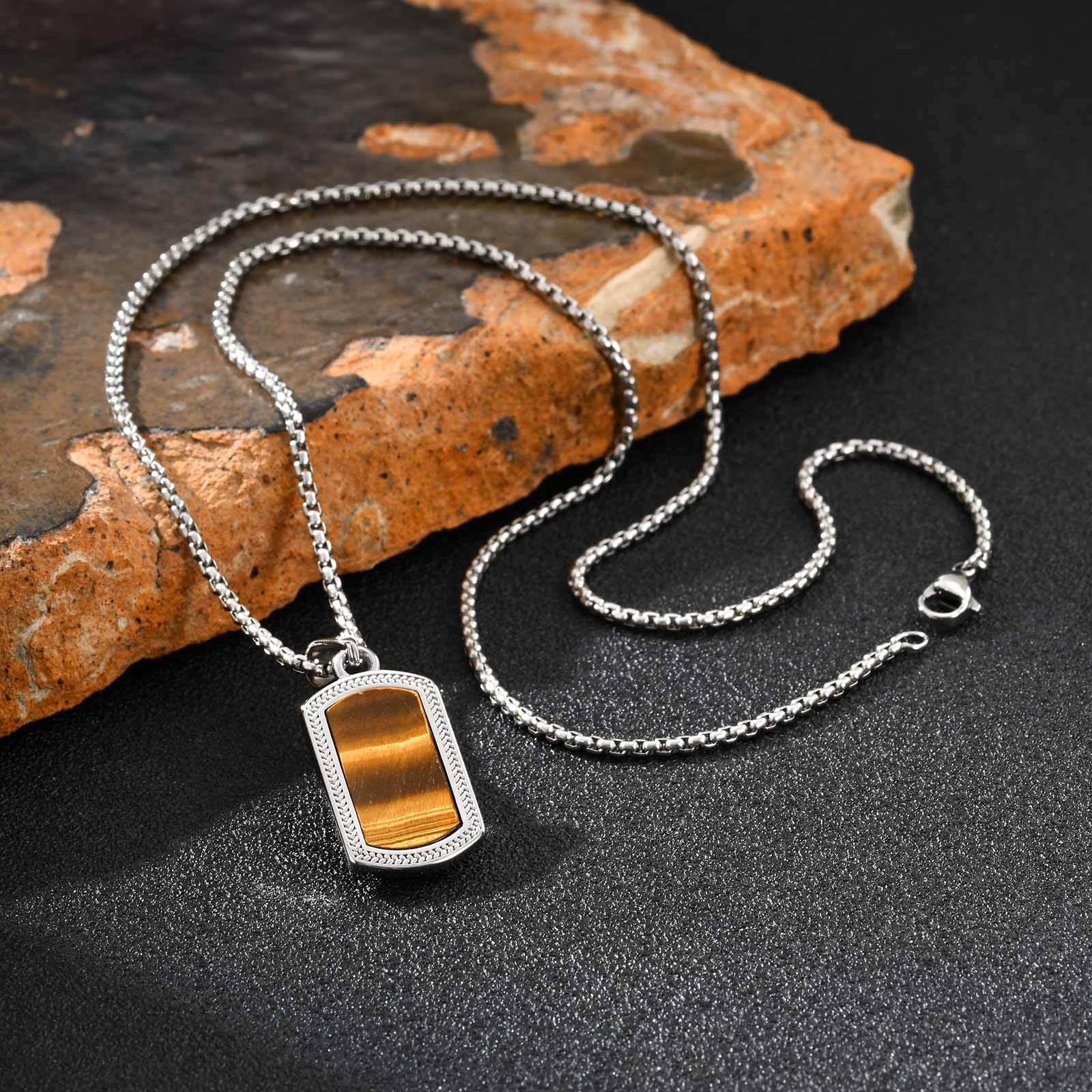 Vnox Stainless Steel Tiger Eye - огляд і ціна Vintage Fashion Labels