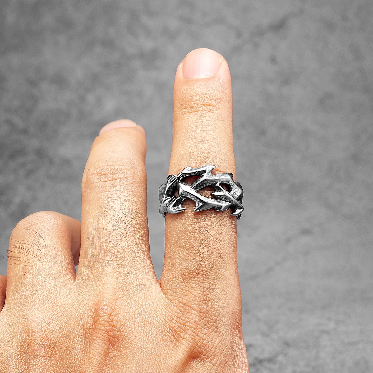 Jesus Thorns Crown Men Rings S - огляд і ціна Vintage Fashion Newtown